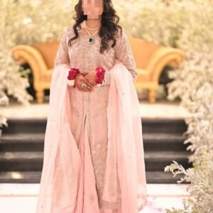 Front open gown style Fabric organza