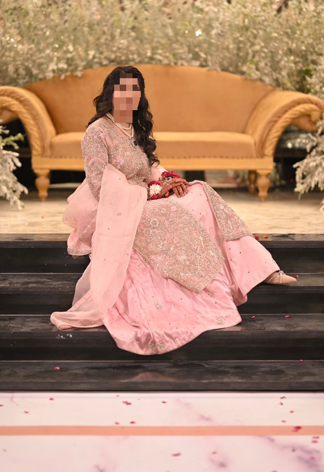 Front open gown style Fabric organza - Image 3