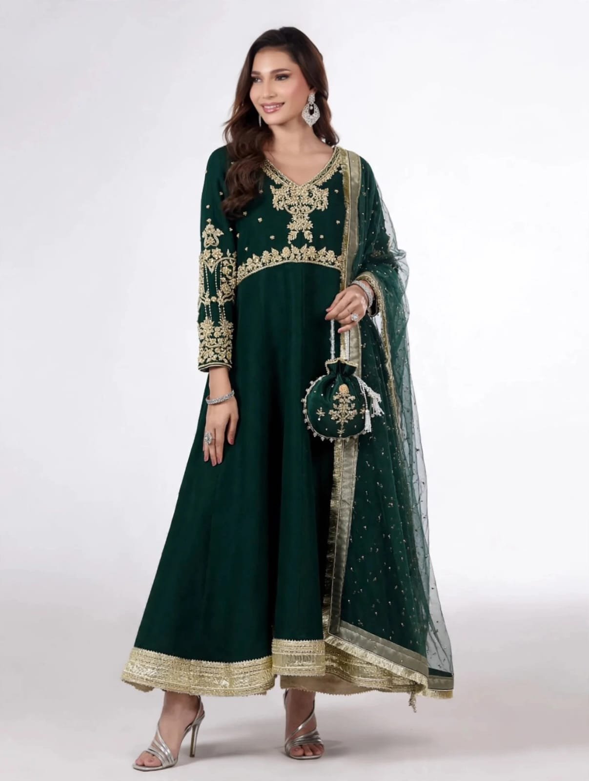 Sheesha Silk Party Wear Maxi