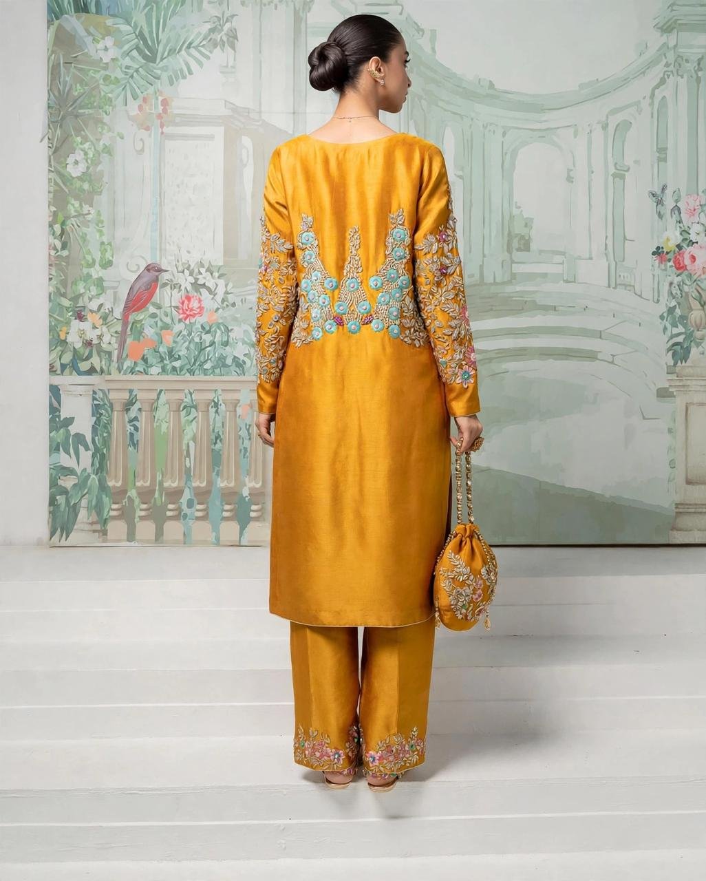 Pure Sheesha Silk Party Wear Shirt - Image 3