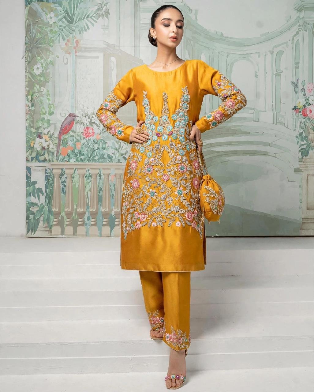 Pure Sheesha Silk Party Wear Shirt - Image 2