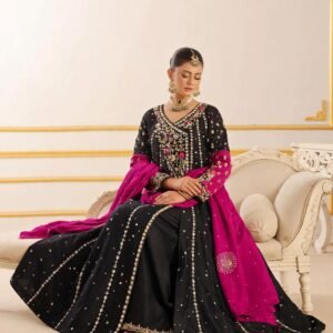 Pure Sheesha Silk Anarkali Maxi
