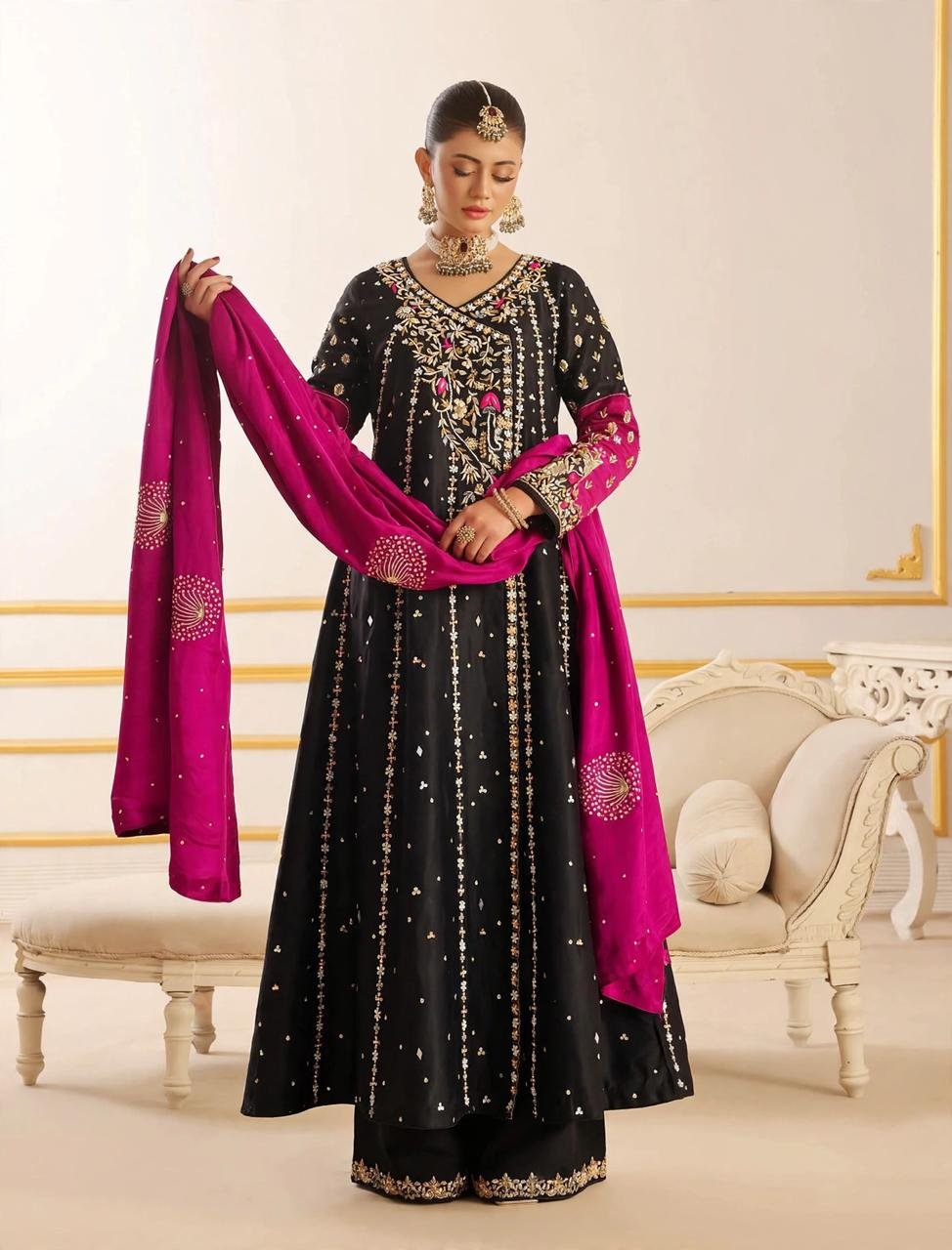 Pure Sheesha Silk Anarkali Maxi - Image 2