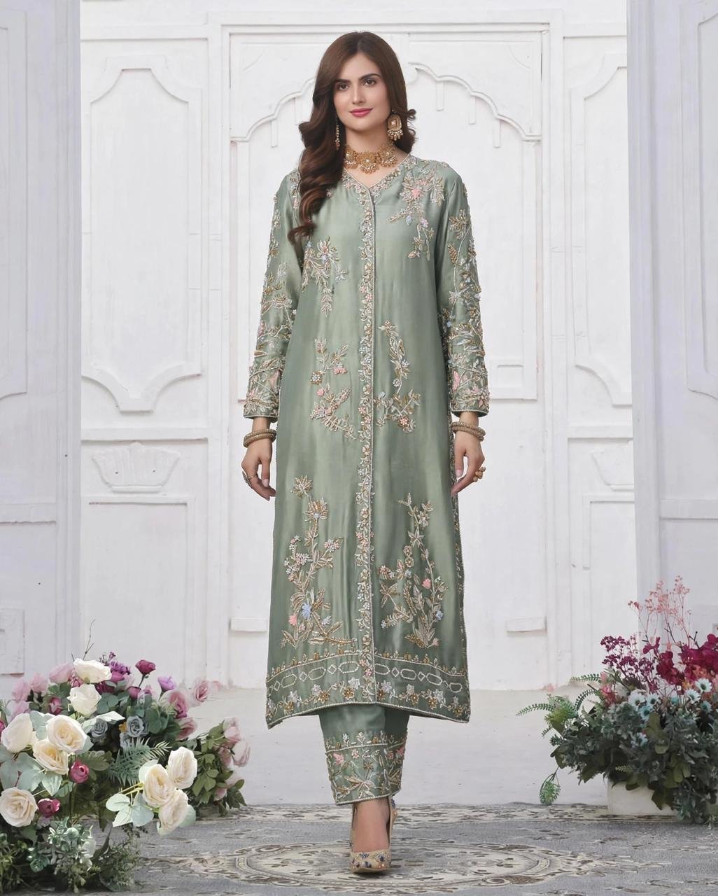 Pure Sheesha Silk Party Wear Shirt