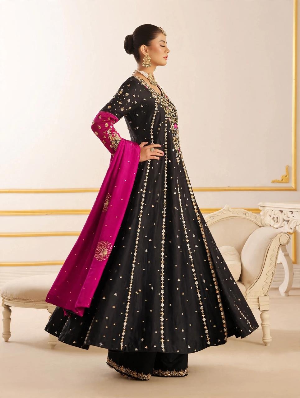 Pure Sheesha Silk Anarkali Maxi - Image 3