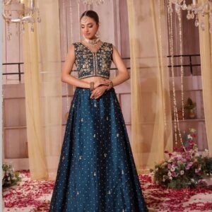 Pure Sheesha Silk Party Wear Lengha Choli