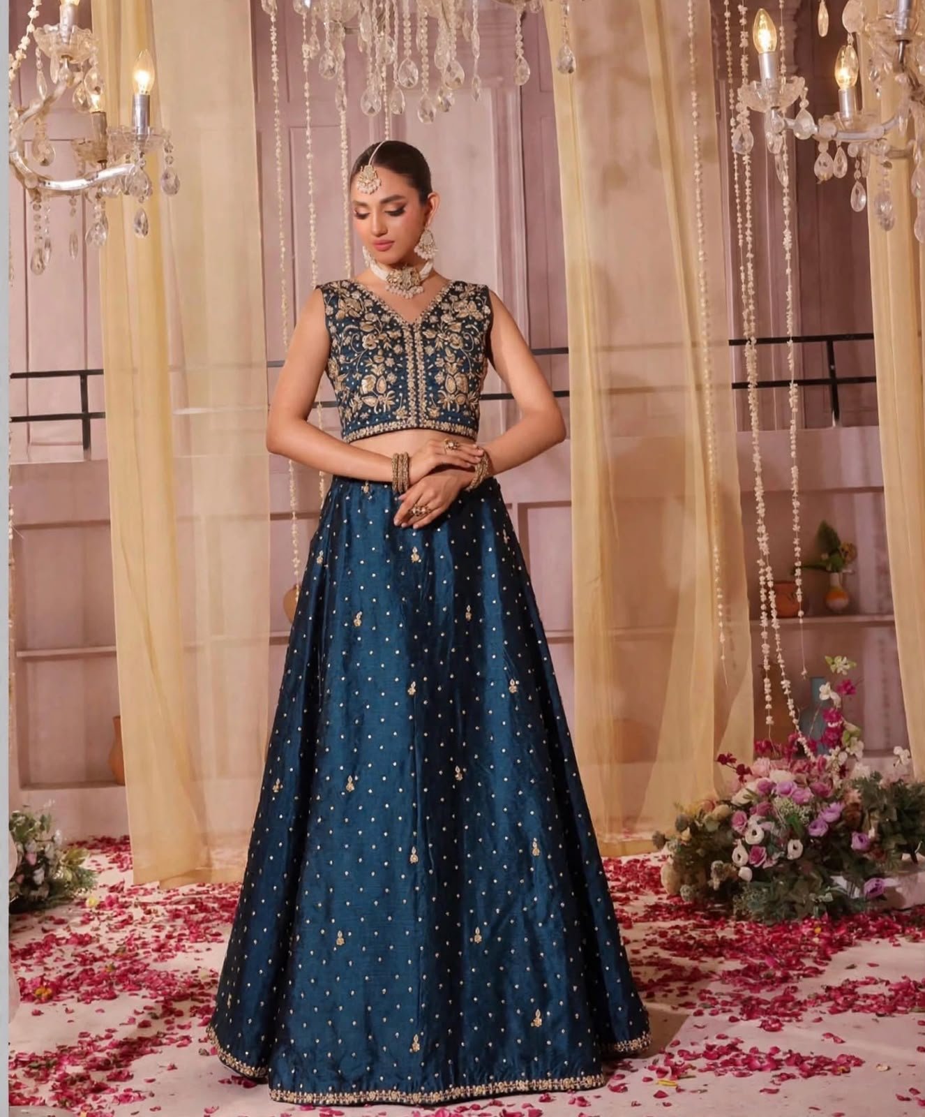 Pure Sheesha Silk Party Wear Lengha Choli