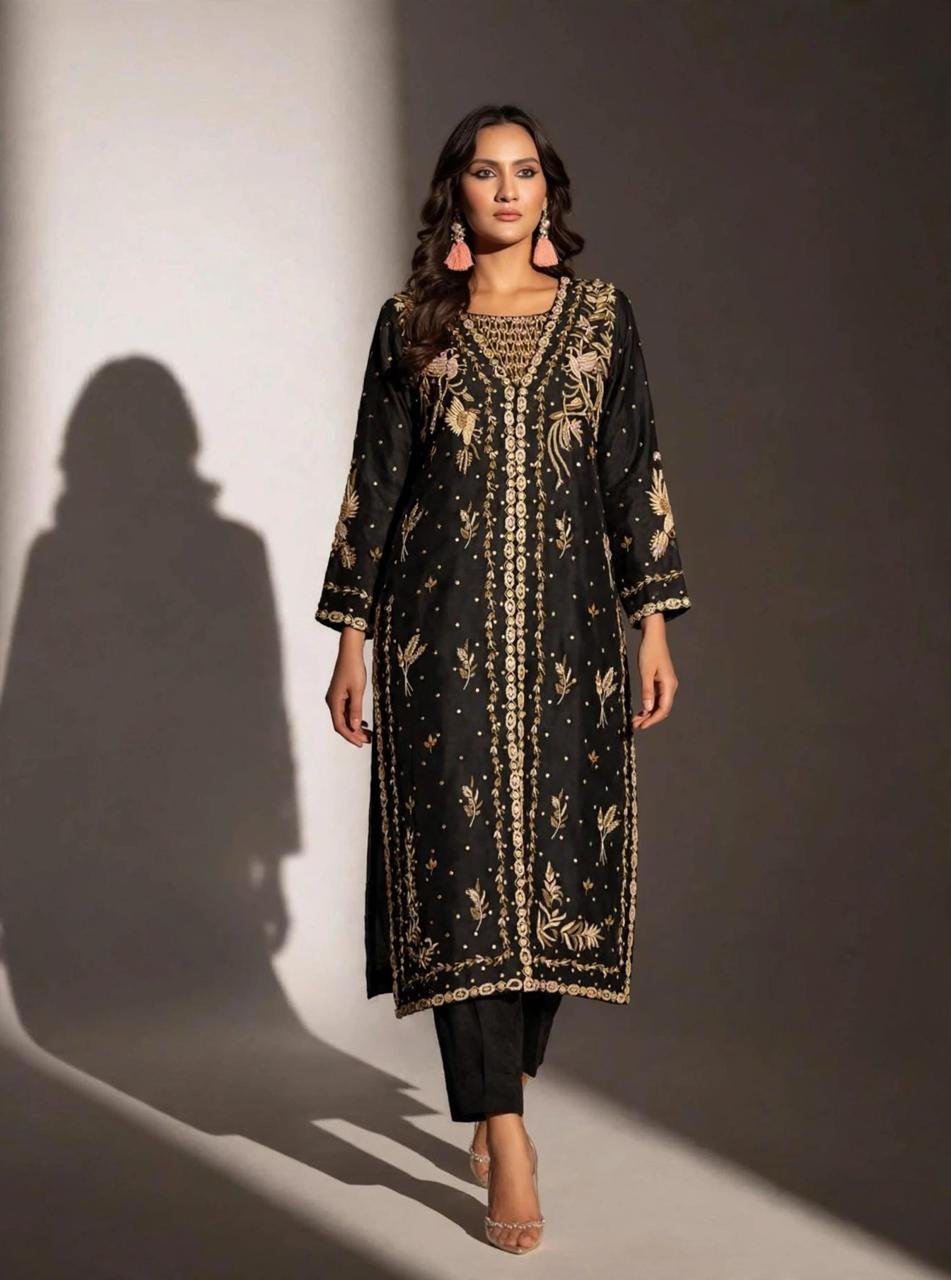 Pure Sheesha Silk Party Wear Shirt