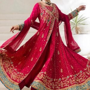 Pure Sheesha Silk Anarkali Style Maxi