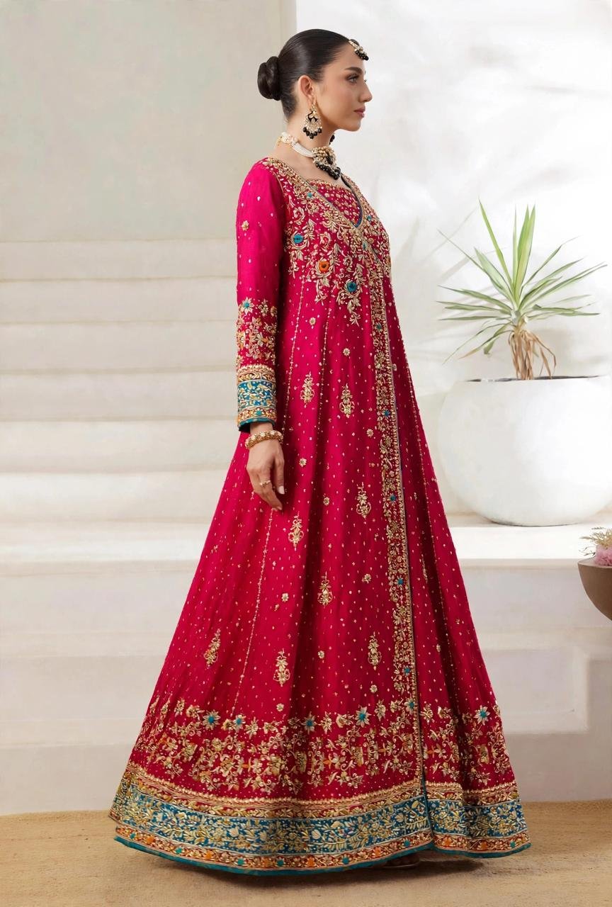 Pure Sheesha Silk Anarkali Style Maxi - Image 2