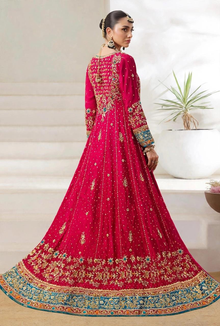 Pure Sheesha Silk Anarkali Style Maxi - Image 3