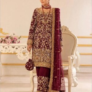Pure Sheesha Silk Party Wear Shirt with Hijaar
